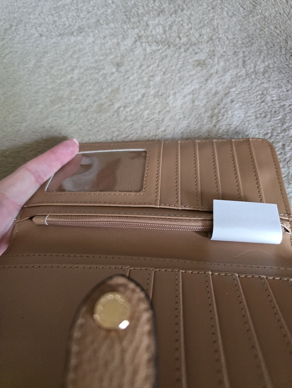 Poppy & Peonies Go Anywhere Wallet Mocha Mousse - Picture 8 of 11